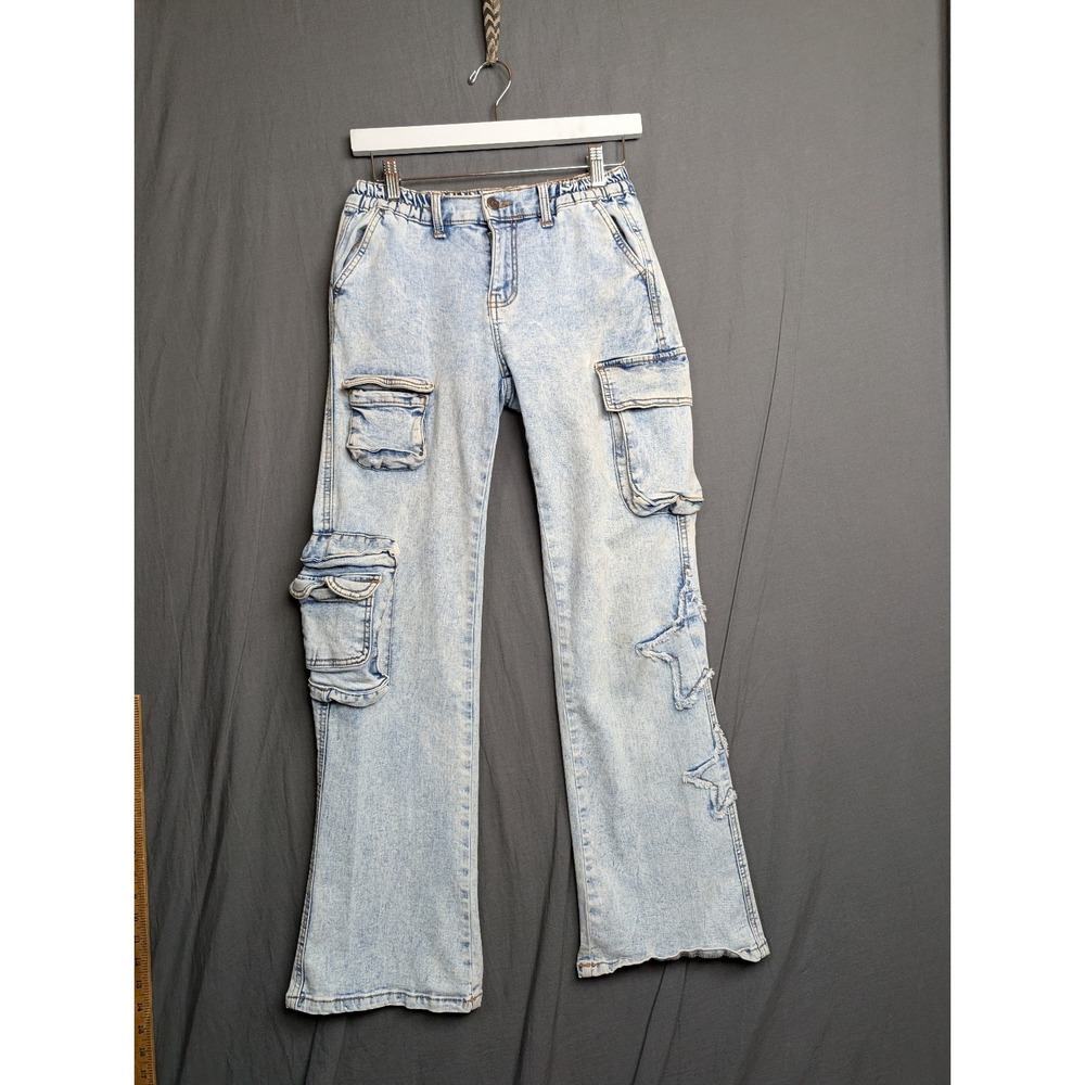Love Trends Women's Wide Leg Cargo Jeans Size 5
